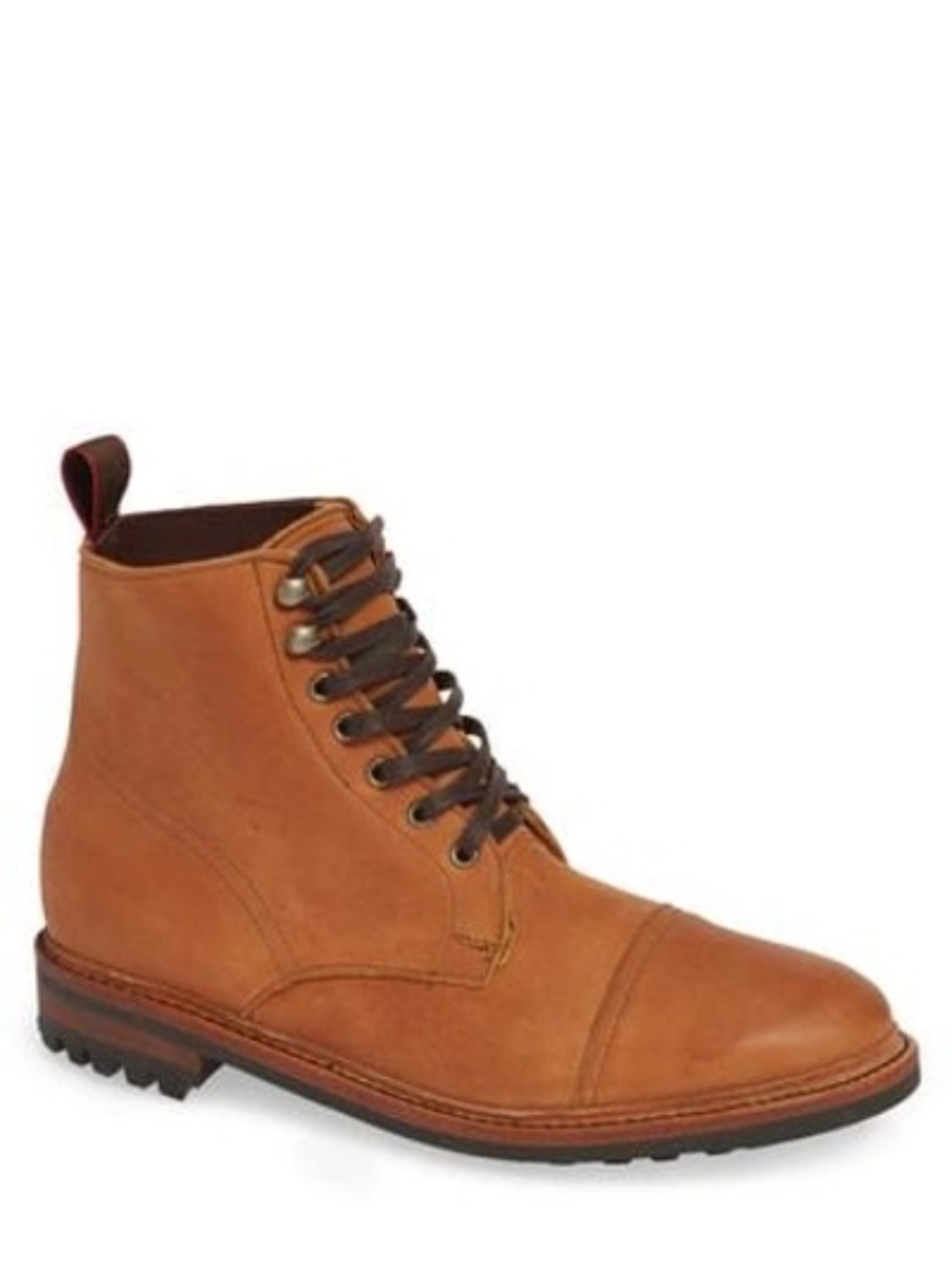 Allen Edmonds Surrey Cap-Toe Boots, Style 3675, Tobacco Leather, Men’s Size 9D